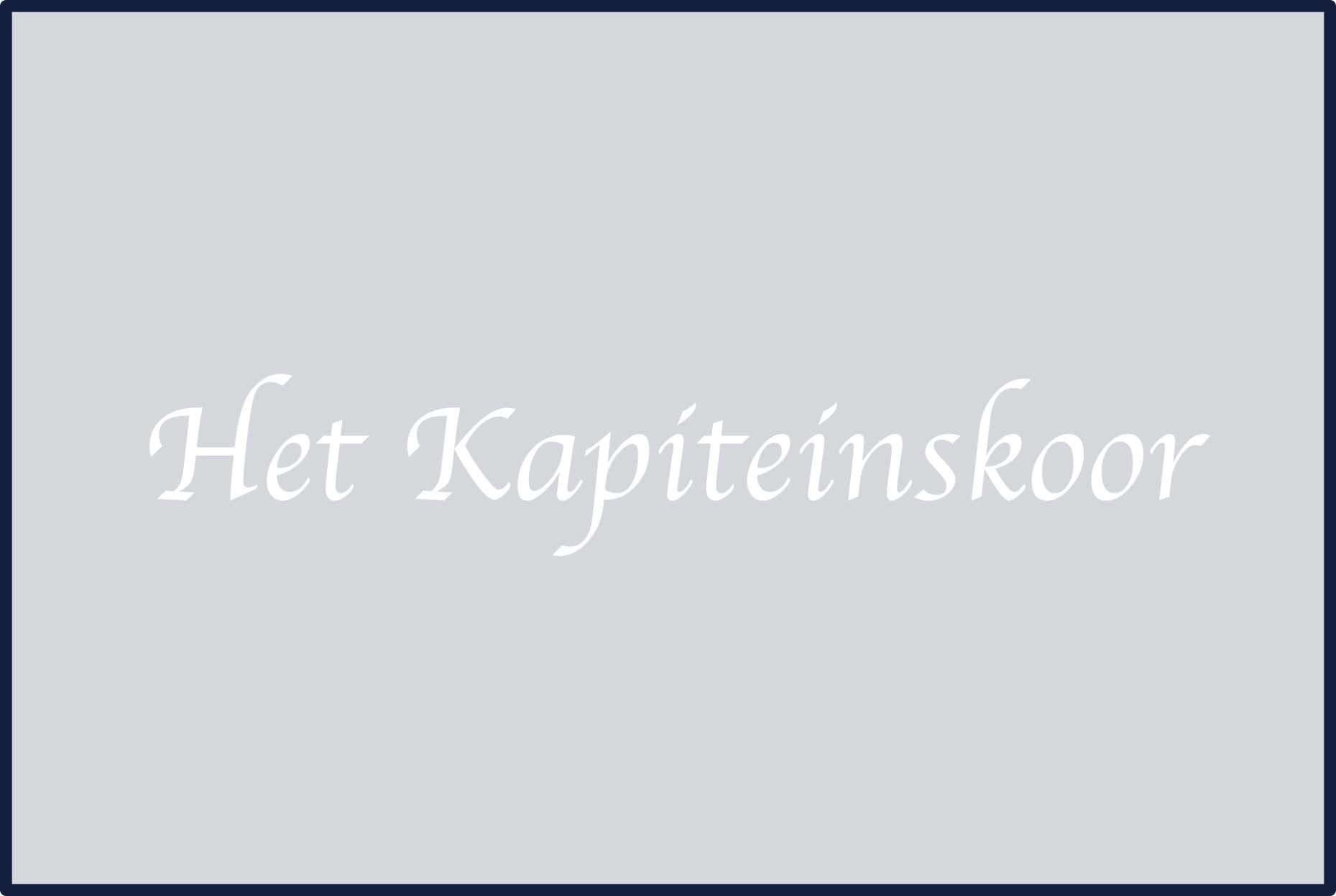 kapiteinskoor sponsor